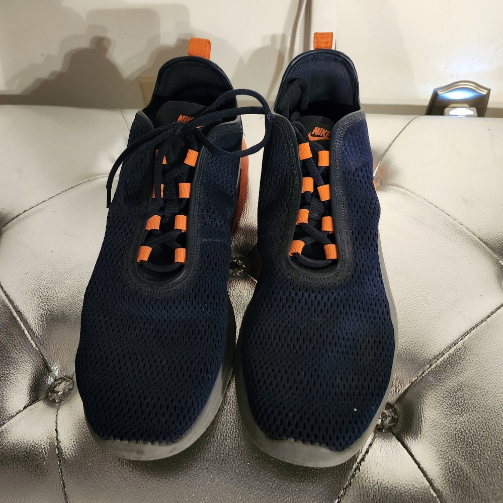 Nike Dark Blue and Orange Athletic Shoes